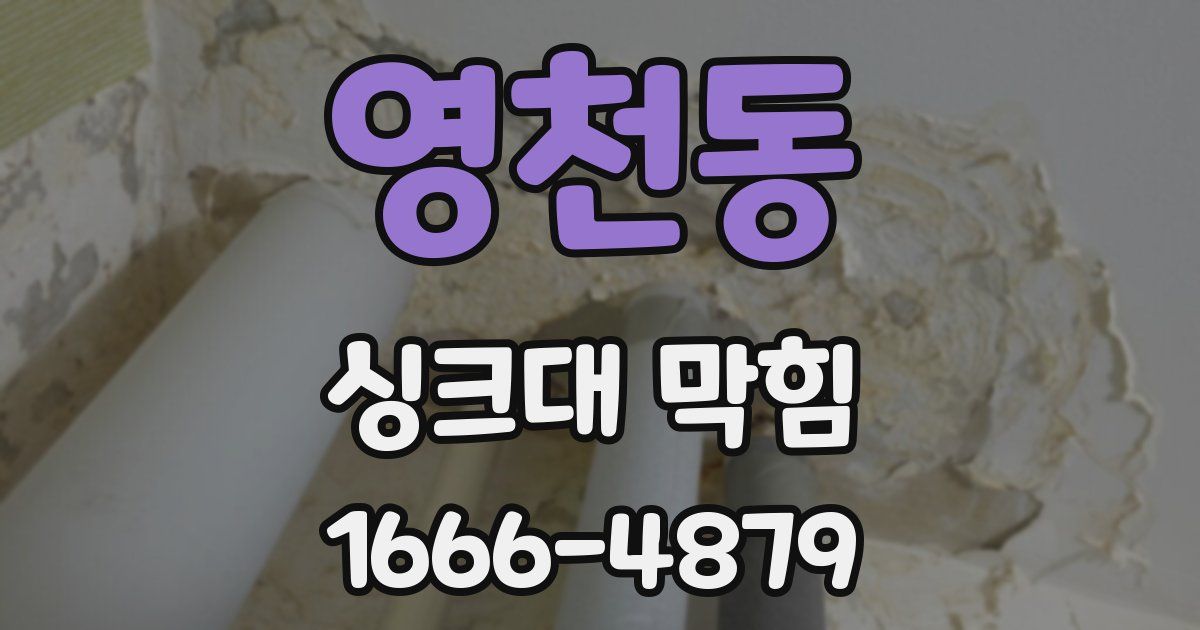 영천동 싱크대 막힘