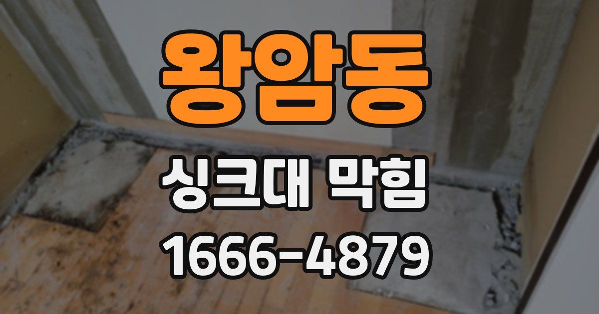 왕암동 싱크대 막힘