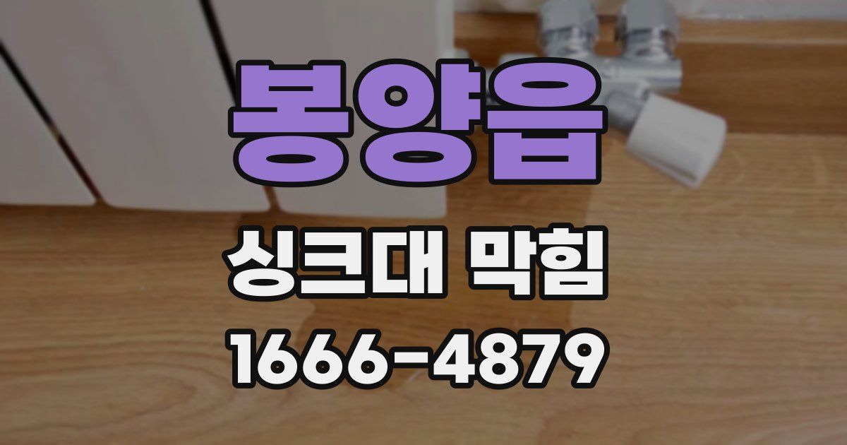 봉양읍 싱크대 막힘