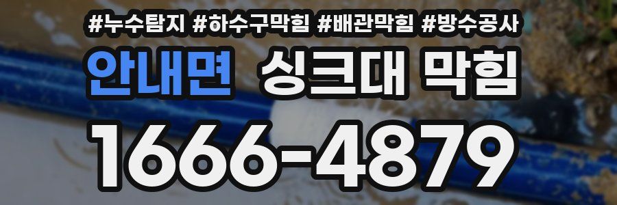 안내면 싱크대 막힘