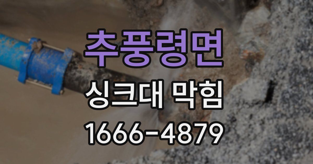 추풍령면 싱크대 막힘