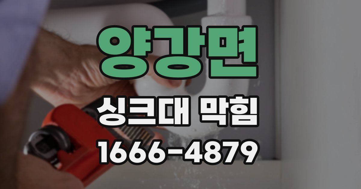 양강면 싱크대 막힘