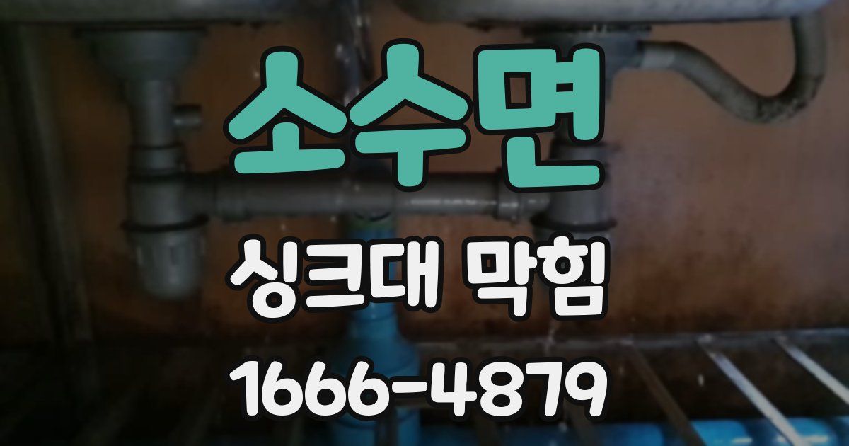 소수면 싱크대 막힘