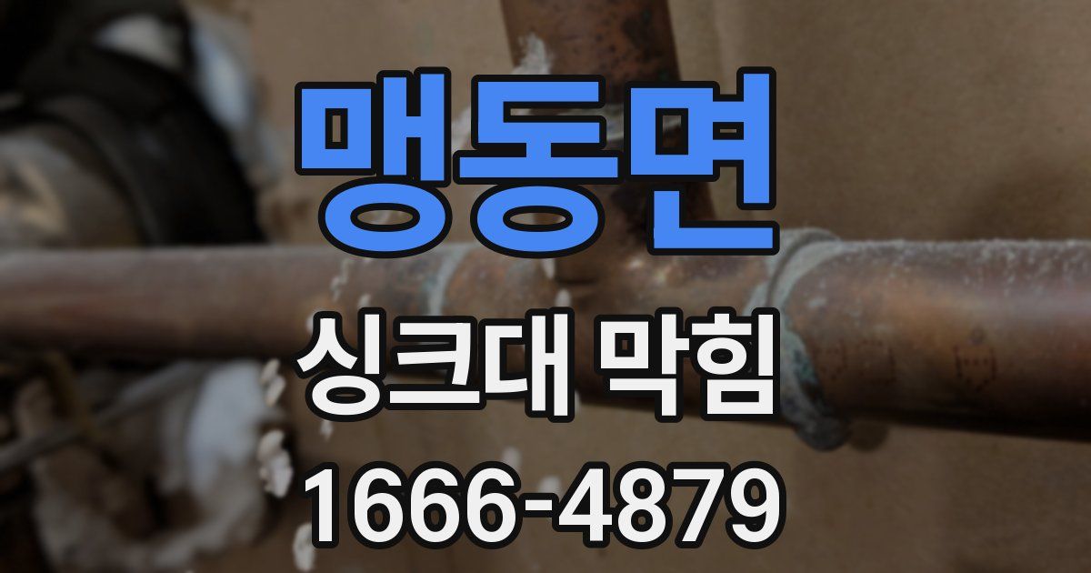 맹동면 싱크대 막힘