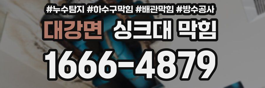 대강면 싱크대 막힘