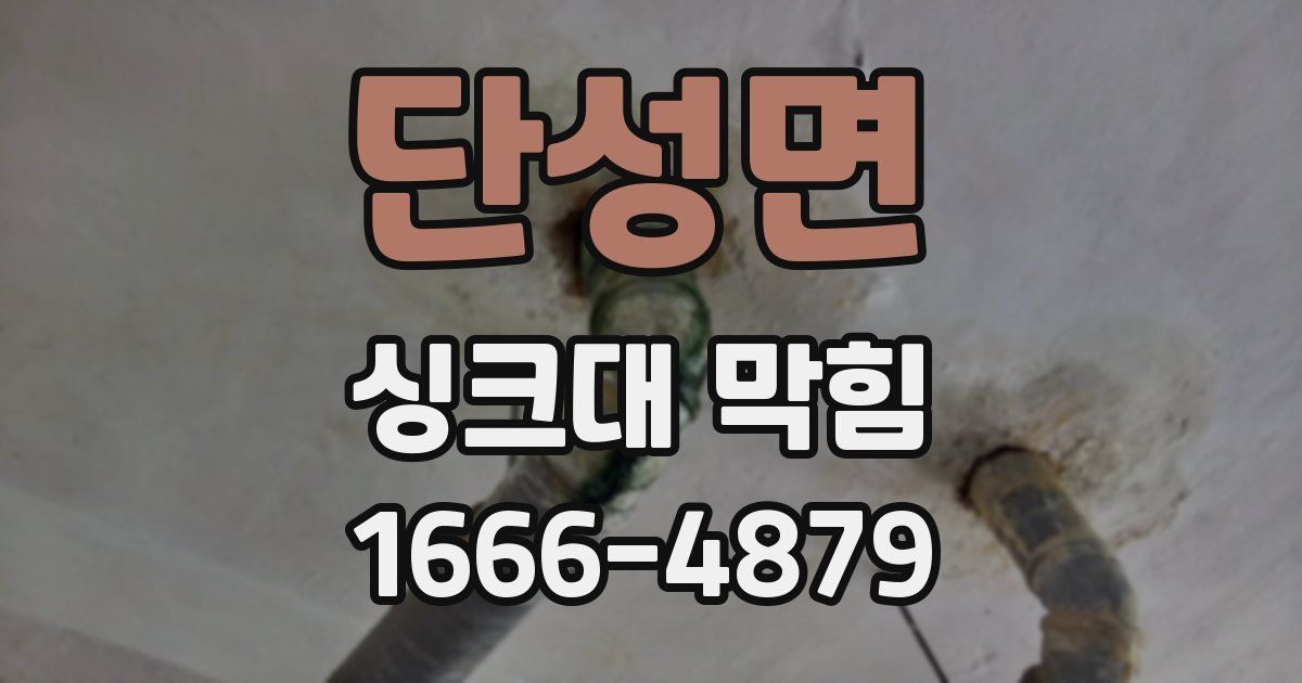 단성면 싱크대 막힘