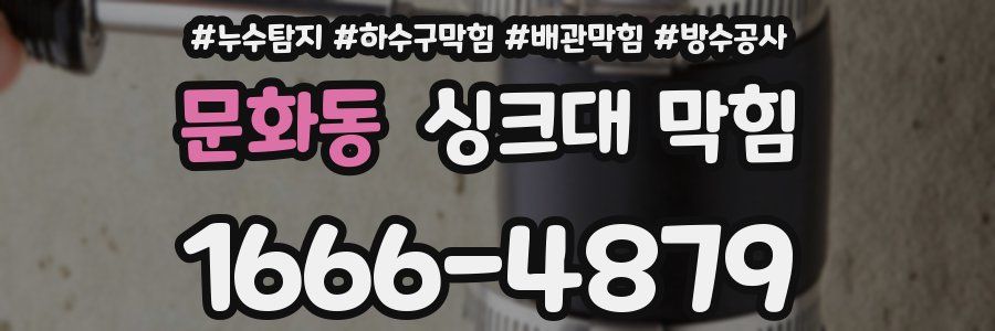 문화동 싱크대 막힘