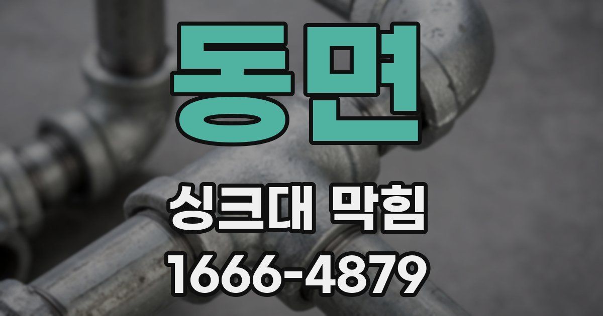 동면 싱크대 막힘