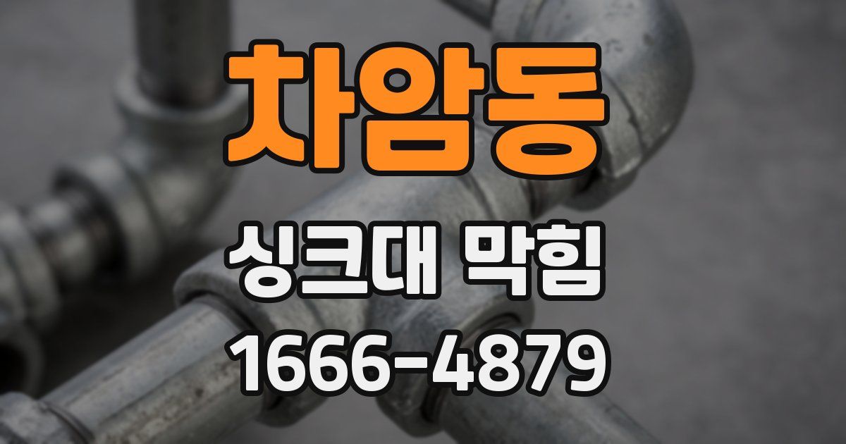 차암동 싱크대 막힘