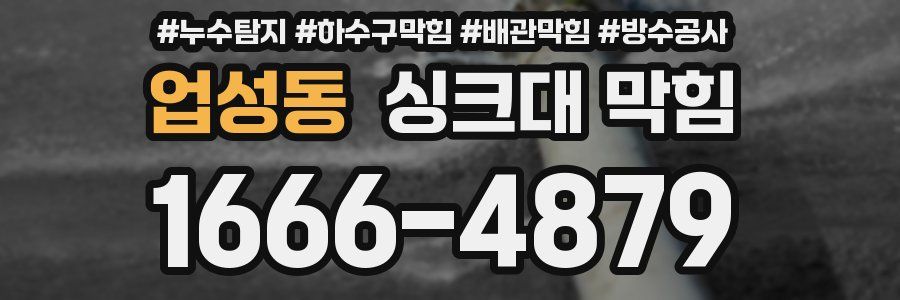 업성동 싱크대 막힘