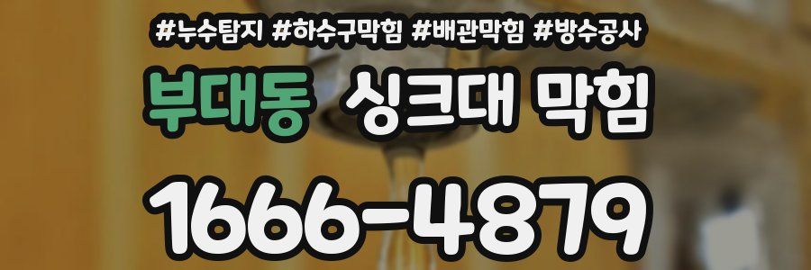 부대동 싱크대 막힘
