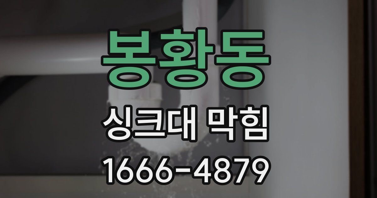 봉황동 싱크대 막힘