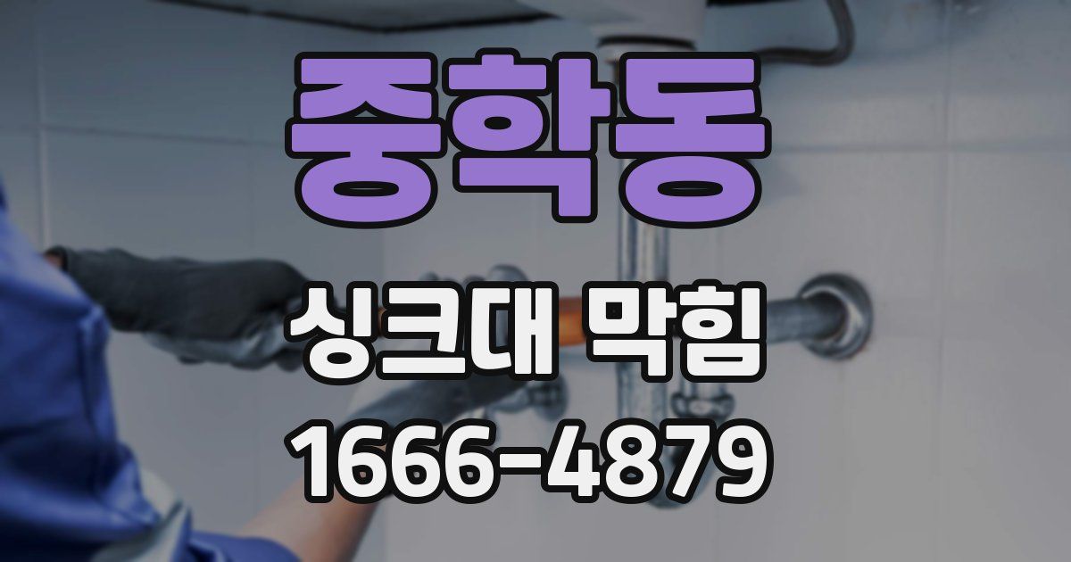 중학동 싱크대 막힘