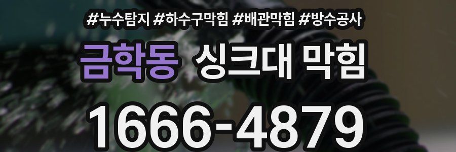 금학동 싱크대 막힘