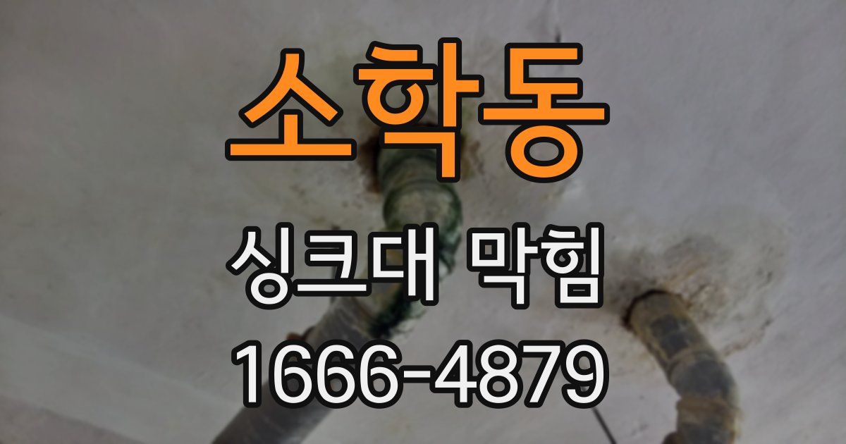 소학동 싱크대 막힘