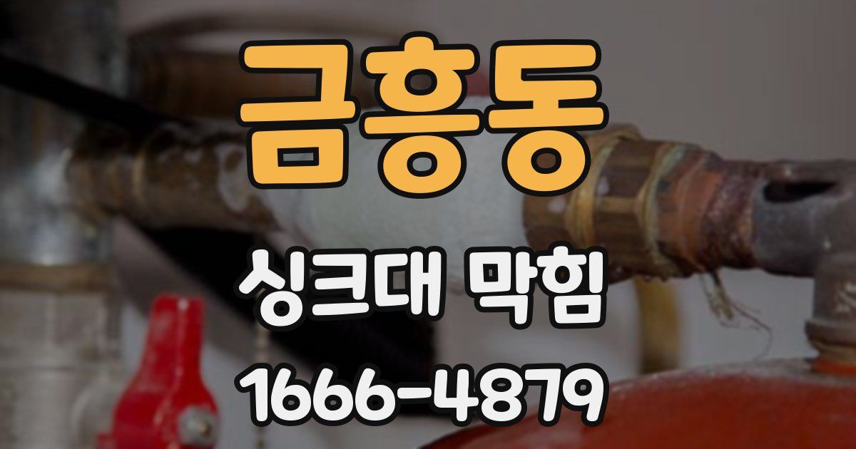 금흥동 싱크대 막힘