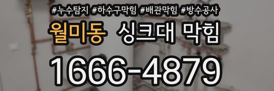 월미동 싱크대 막힘