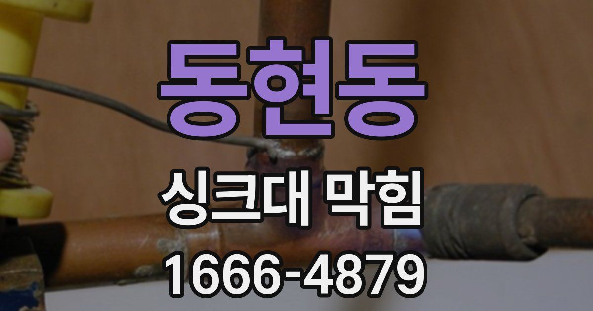동현동 싱크대 막힘