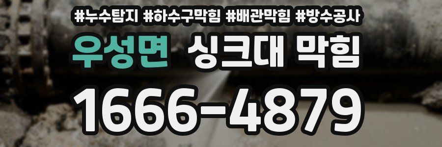 우성면 싱크대 막힘