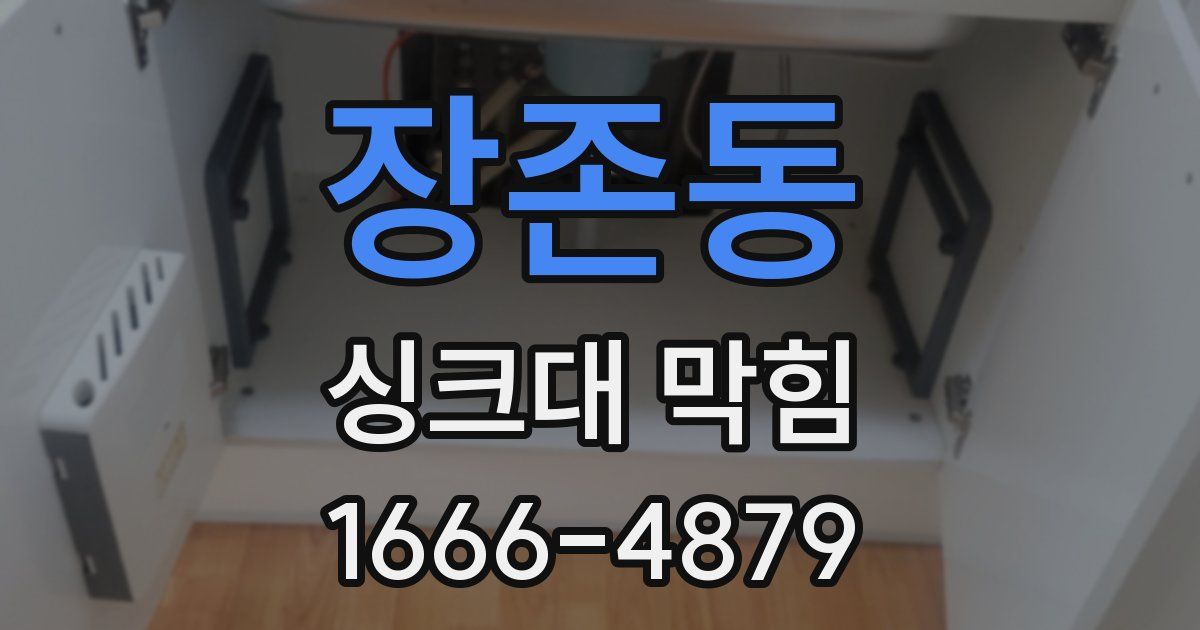 장존동 싱크대 막힘