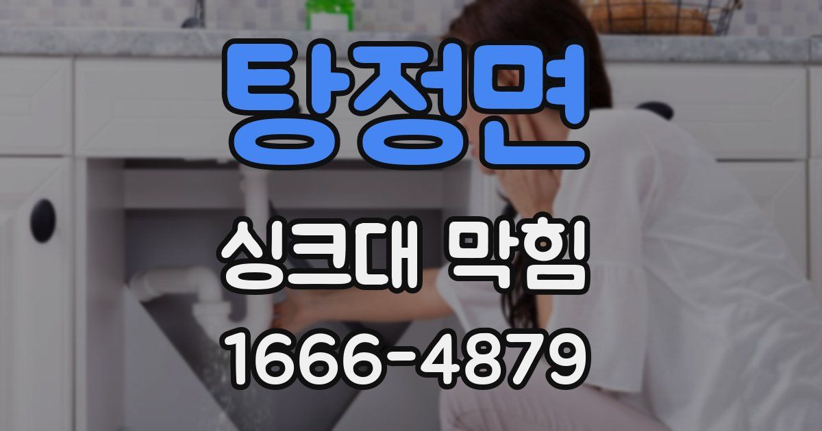 탕정면 싱크대 막힘