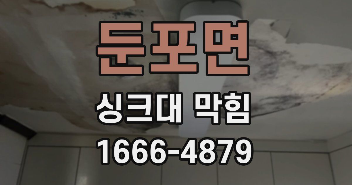 둔포면 싱크대 막힘