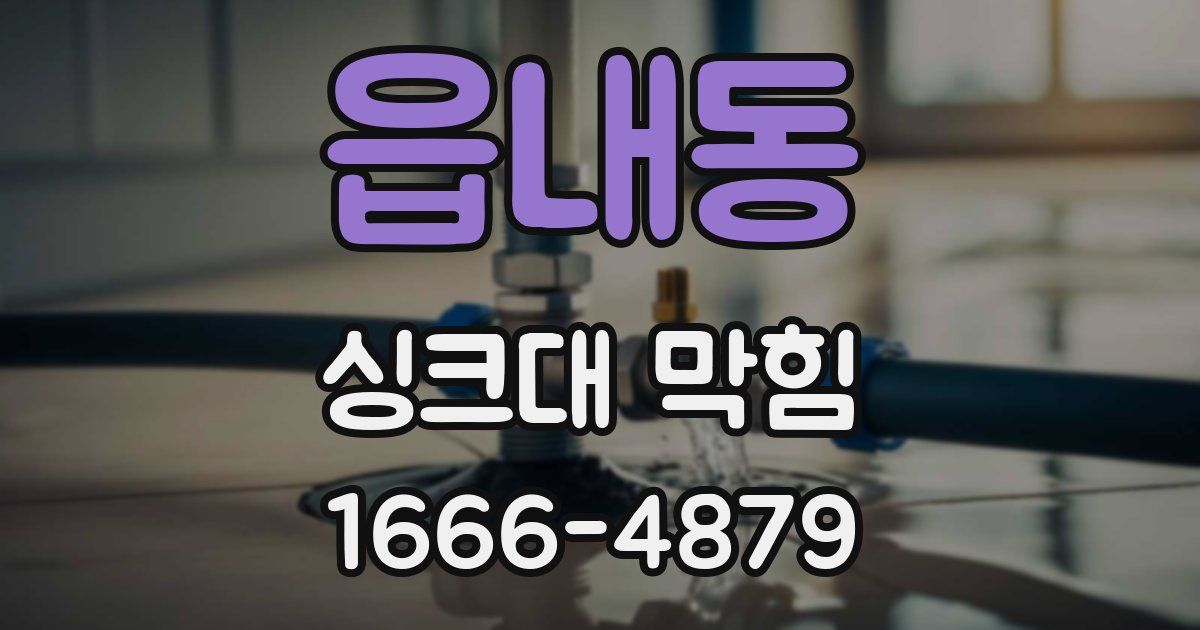 읍내동 싱크대 막힘