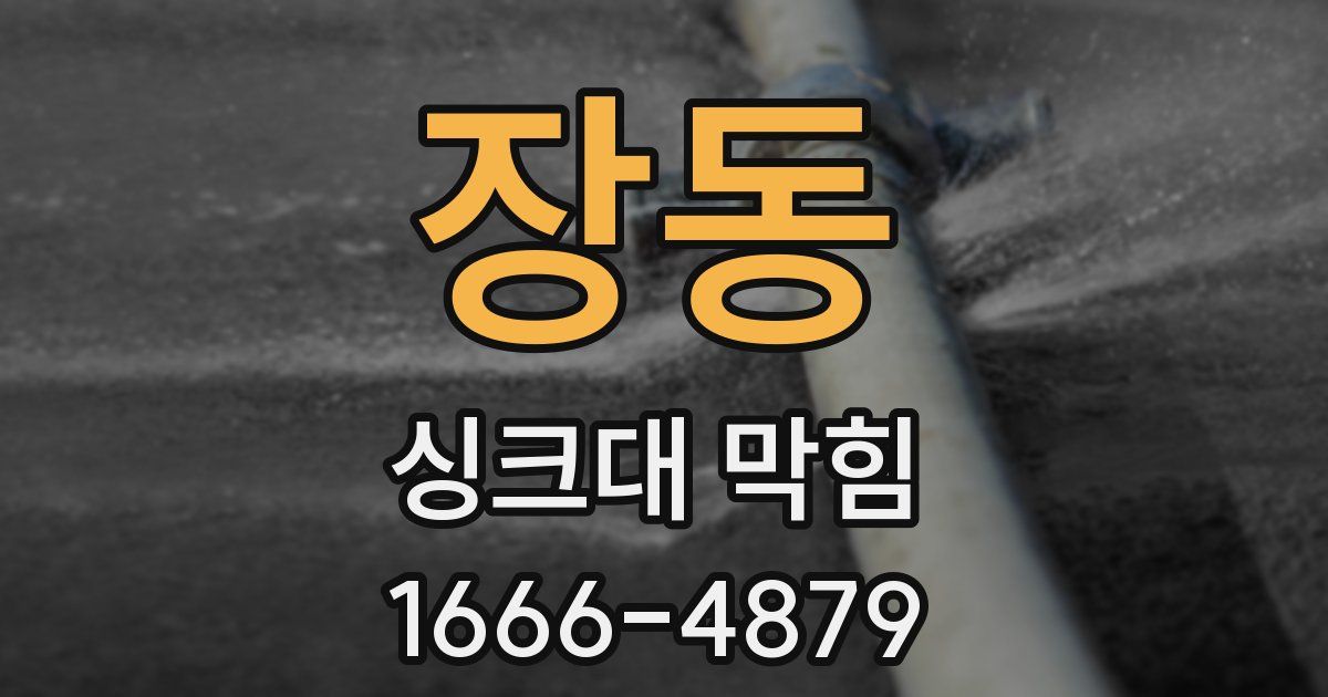 장동 싱크대 막힘