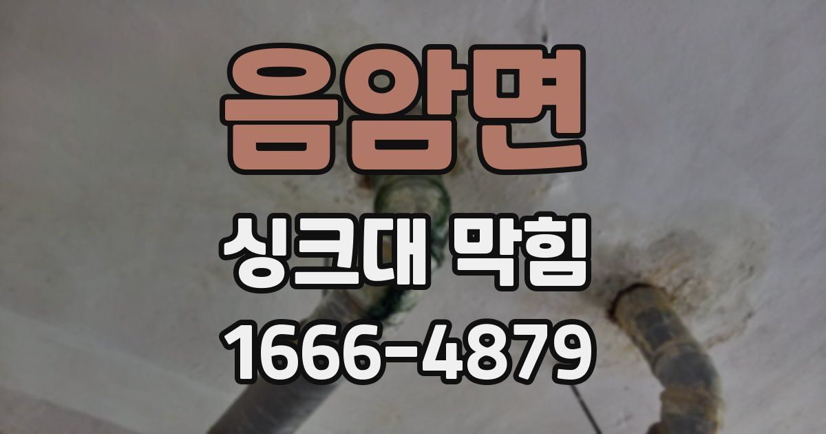 음암면 싱크대 막힘