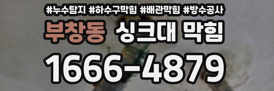 부창동 싱크대 막힘