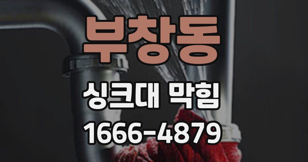 부창동 싱크대 막힘