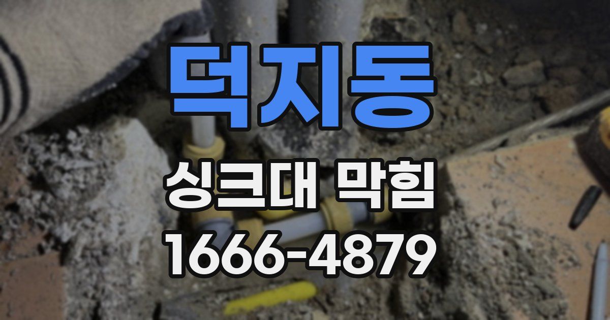 덕지동 싱크대 막힘