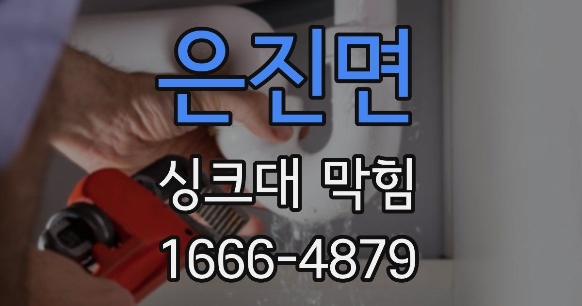 은진면 싱크대 막힘