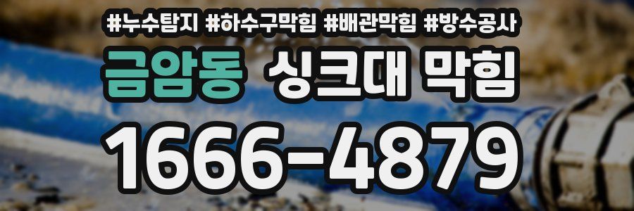금암동 싱크대 막힘