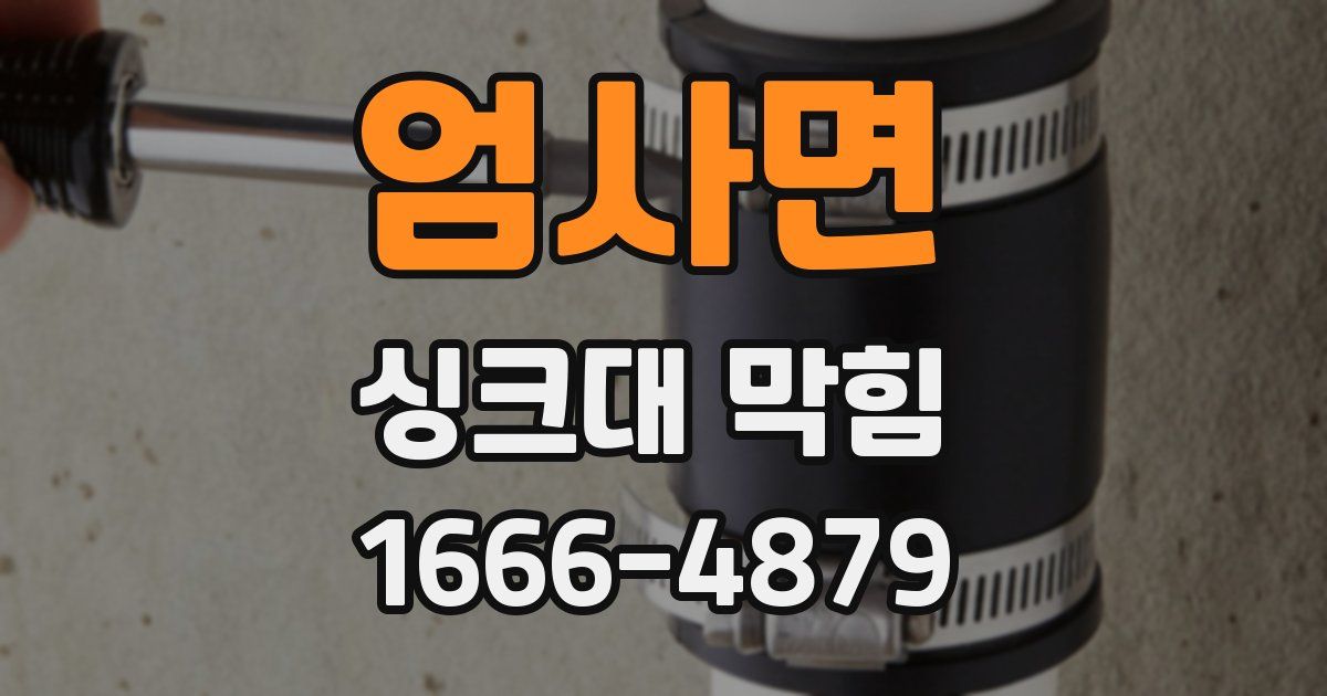 엄사면 싱크대 막힘