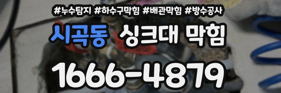 시곡동 싱크대 막힘