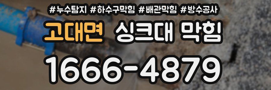 고대면 싱크대 막힘