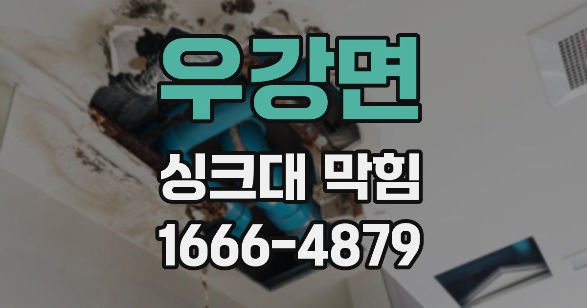 우강면 싱크대 막힘