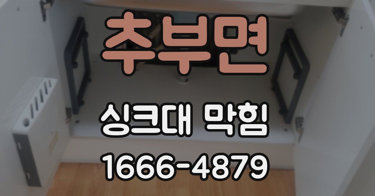 추부면 싱크대 막힘