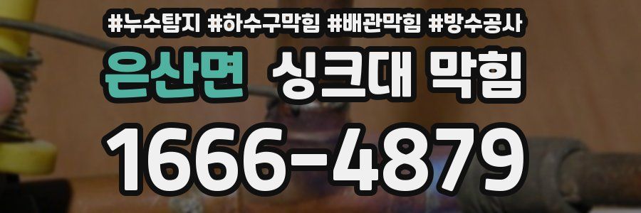 은산면 싱크대 막힘