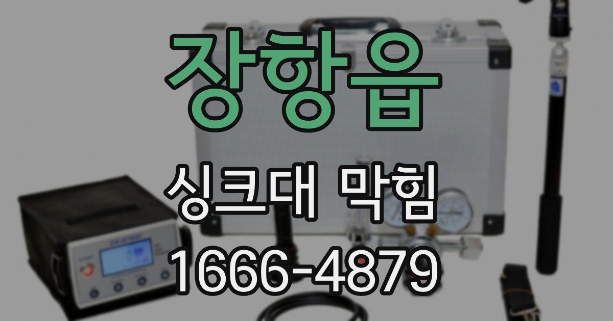 장항읍 싱크대 막힘
