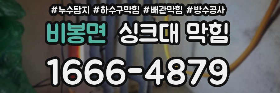 비봉면 싱크대 막힘