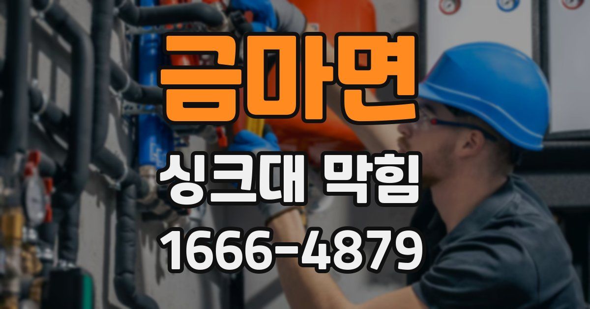 금마면 싱크대 막힘