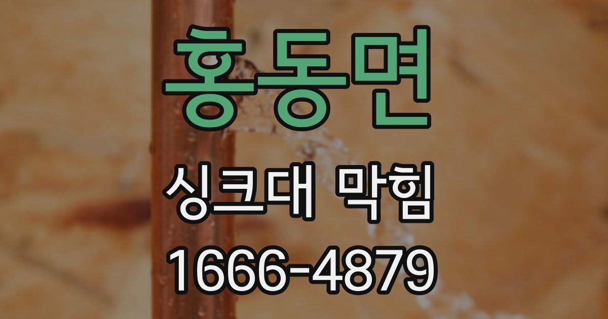홍동면 싱크대 막힘