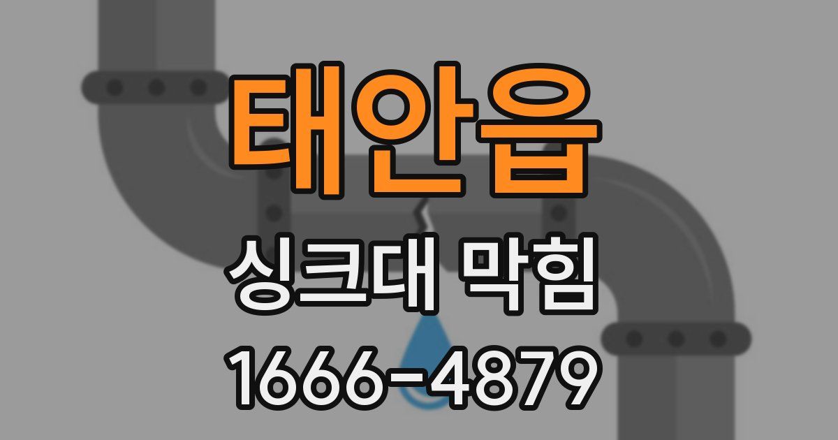 태안읍 싱크대 막힘