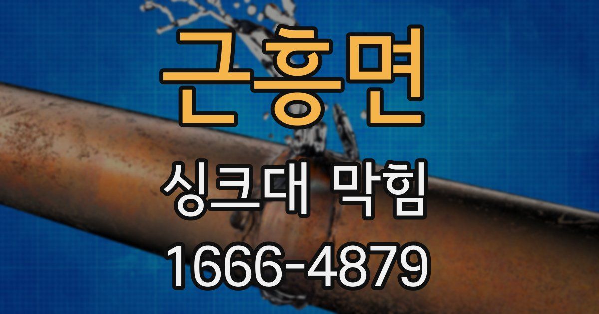 근흥면 싱크대 막힘