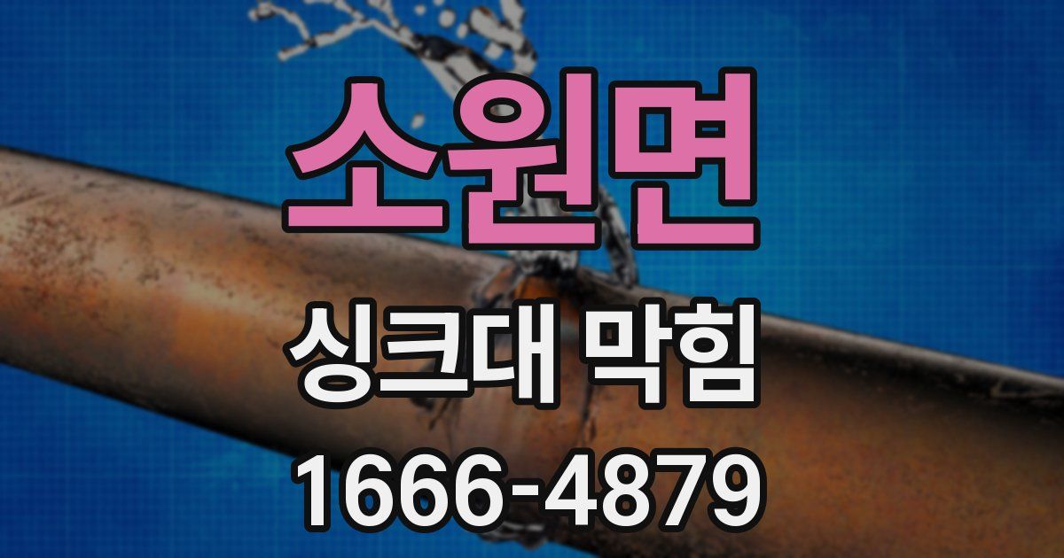 소원면 싱크대 막힘