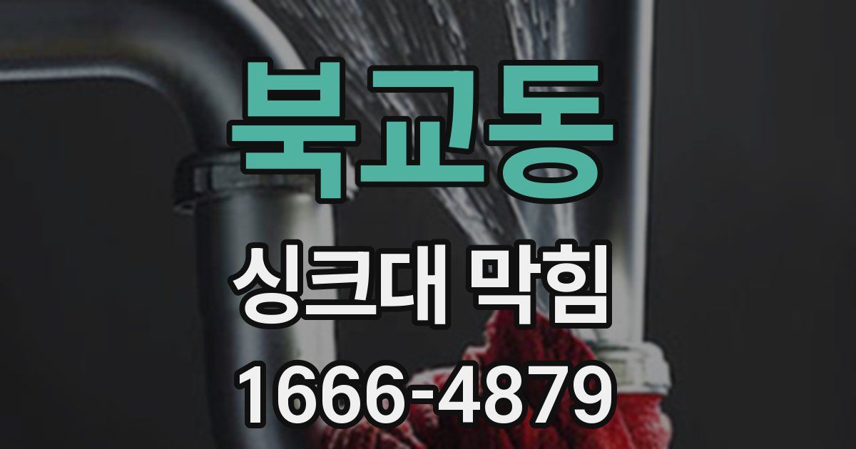 북교동 싱크대 막힘