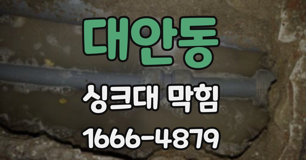 대안동 싱크대 막힘