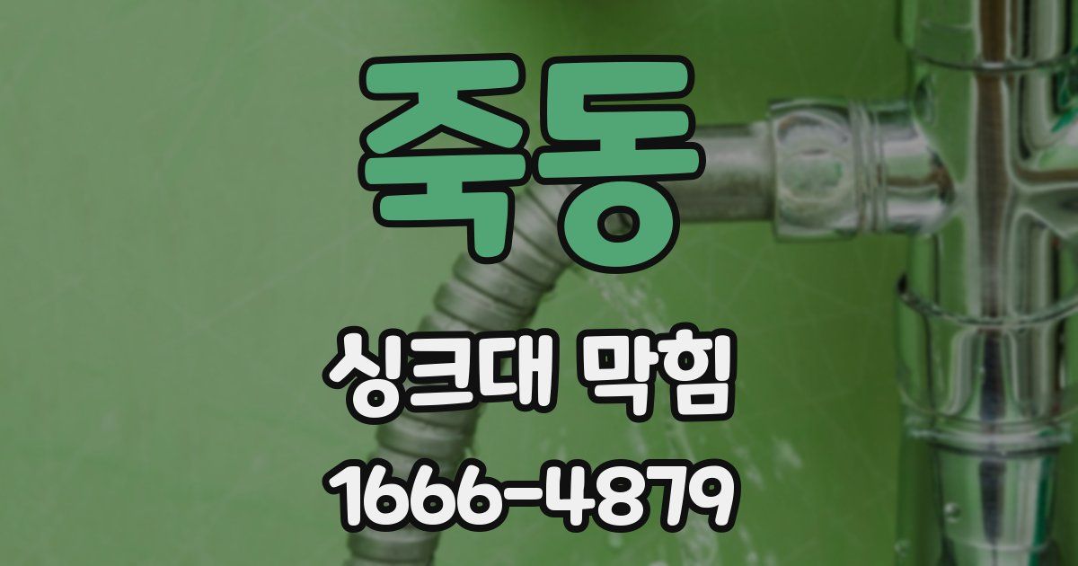 죽동 싱크대 막힘